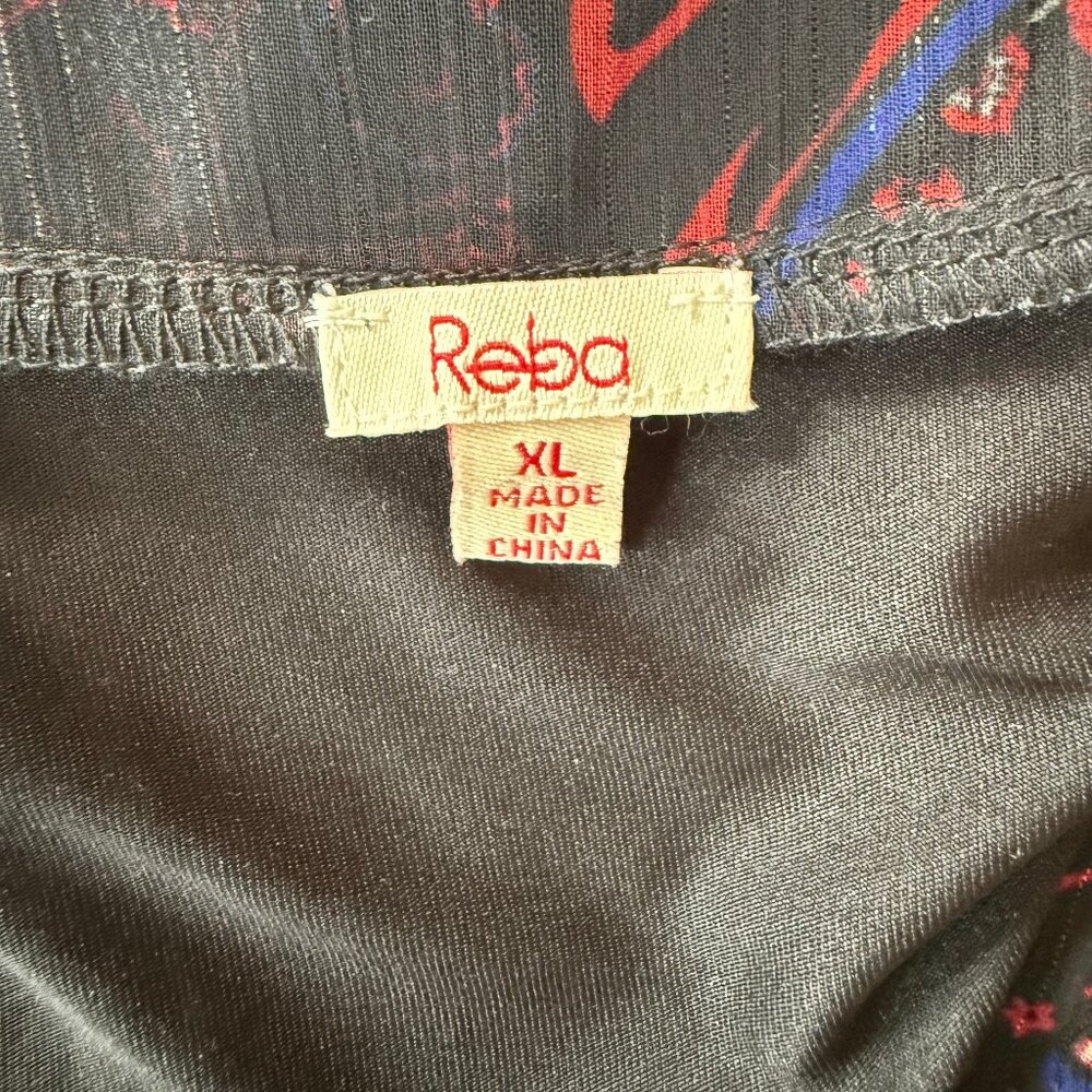 Reba Black Lace Up Paisley Print Metallic Bohemian Embroidered Maxi Dress XL - Picture 9 of 17